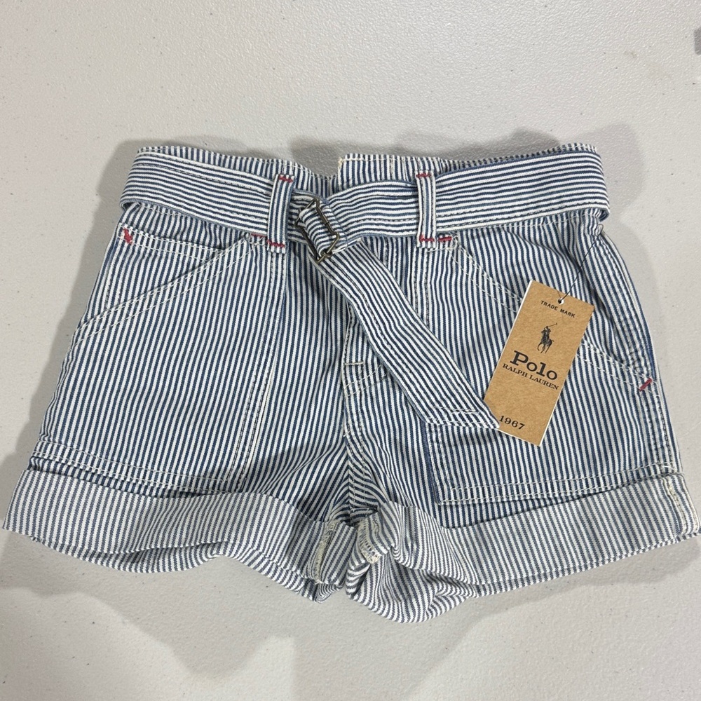 Girl’s Polo Ralph Lauren Seersucker Shorts sz 6